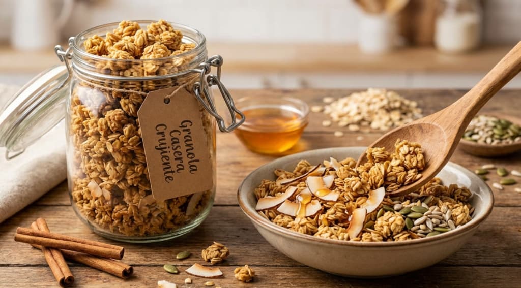 Granola Casera Crujiente